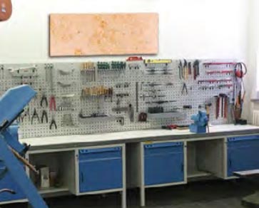 Anwendung der Infrarot-Heizung in der Werkstatt