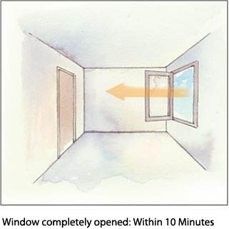 Window completely opened: Within 10 Minutes