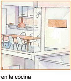 ... en la cocina