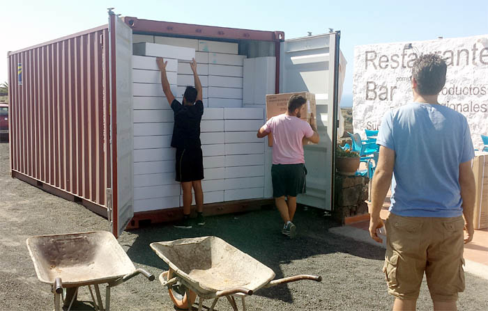 Container-Lieferung